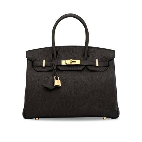 hermes togo birkin 30 noir black used